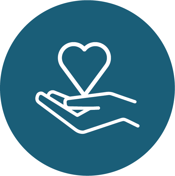 hand with heart above it